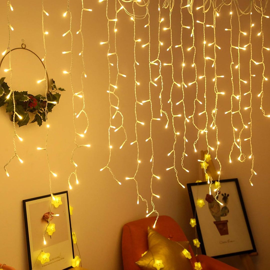 Christmas lights curtain 4 m with 120 lamps (C-8)