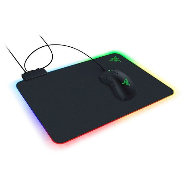მაუს პადი-Razer Mouse Pad Firefly V2, RGB, M (355x255x3mm), black