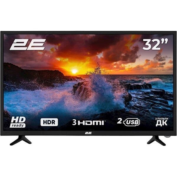 ტელევიზორი-2Е TV LED 32" HD 32D3, Black