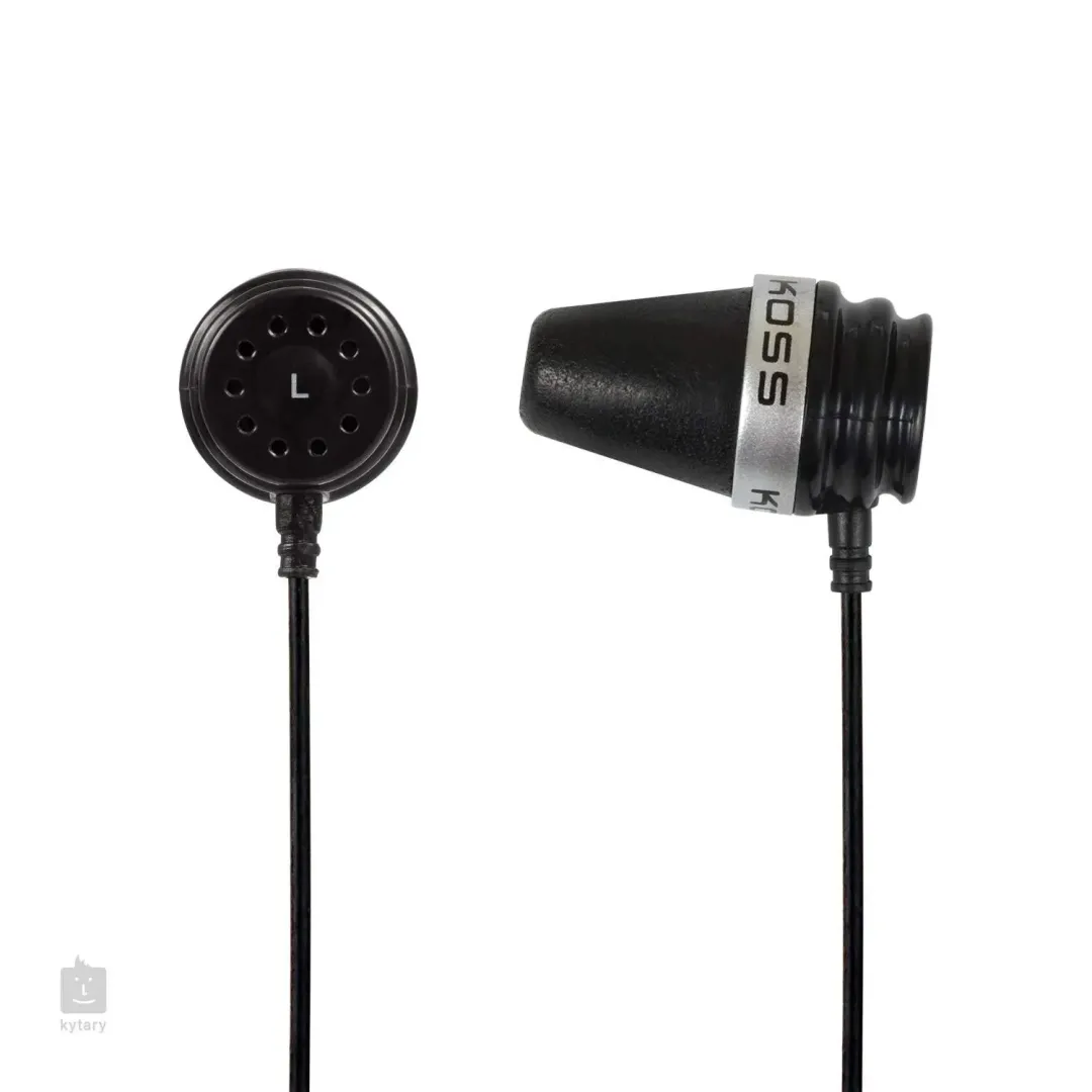 Koss Headphones Spark Plug VCk Noise Isolating Black