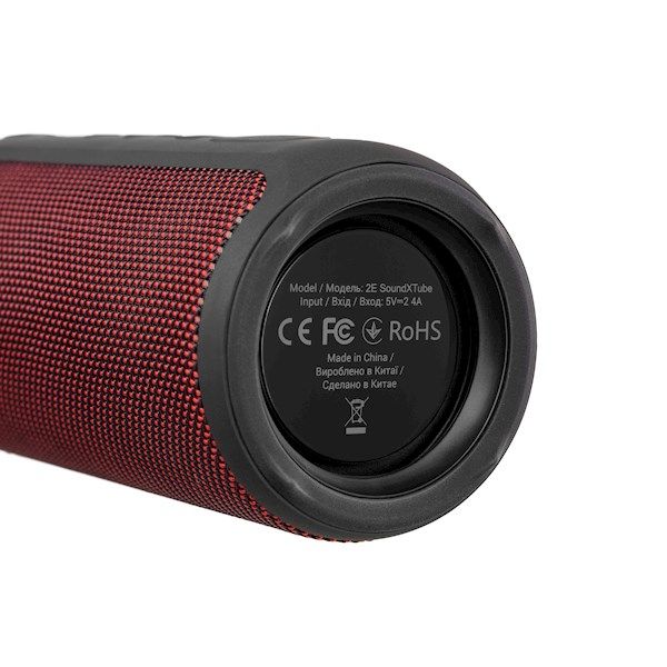 Portable Speaker 2E SoundXTube TWS, MP3, Wireless, Waterproof Red