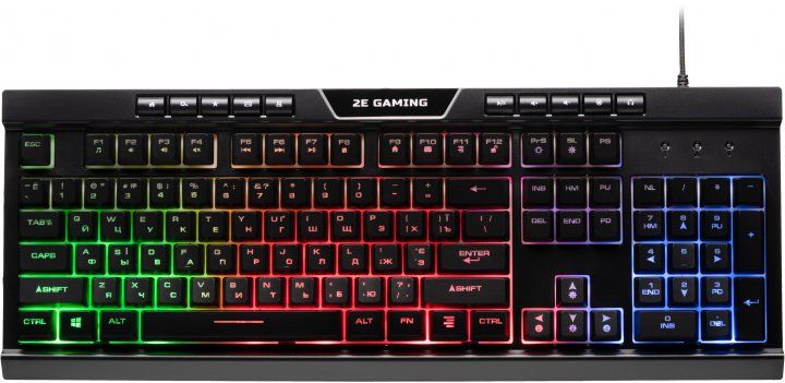 2E GAMING Keyboard KG300 LED USB Black Ukr