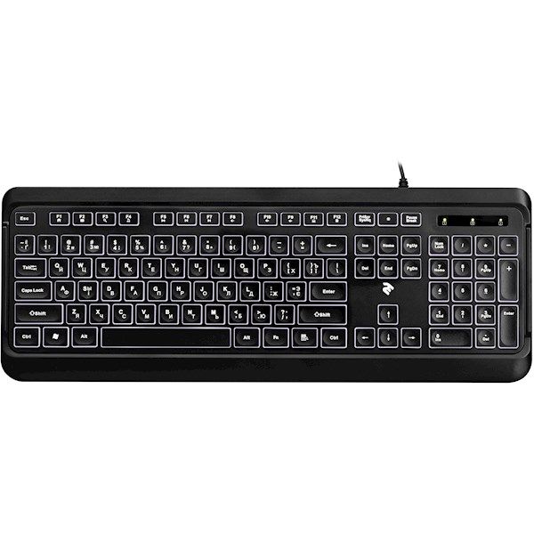 2E Keyboard KS120 White backlight USB Black