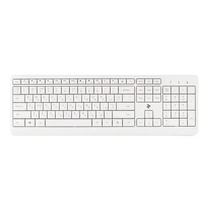 2Е Keyboard KS220 WL White