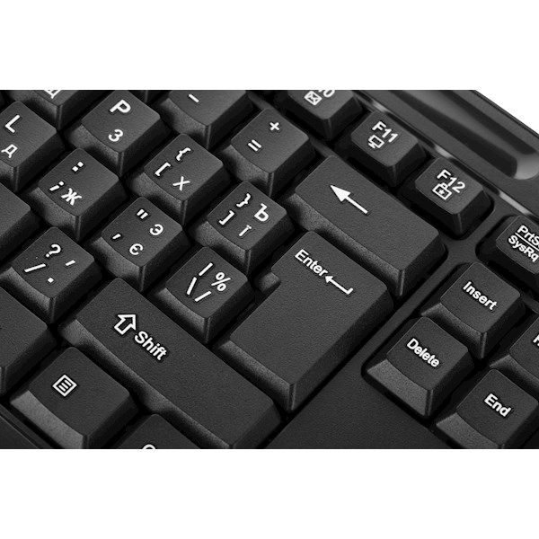 2E Keyboard KM1040 USB Black