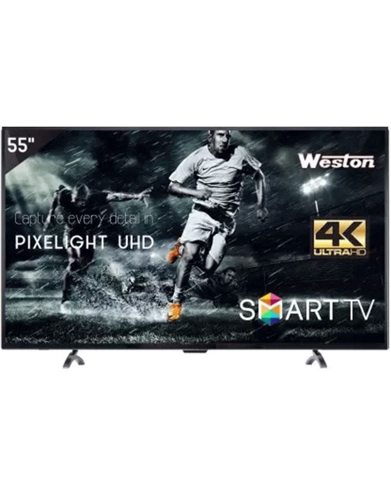 ტელევიზორი-55" UHD 4K WESTON ANDROID SMART LED TELEVISION