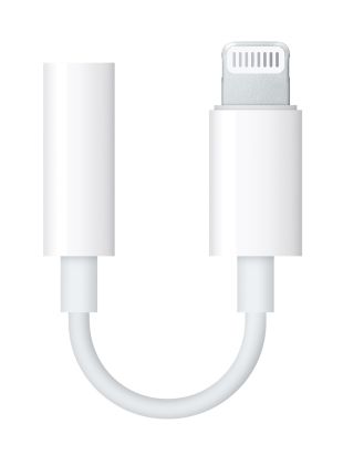 Apple Lightning to 3.5 mm Headphone Jack Adapter Model A1749 (MMX62ZM/A)