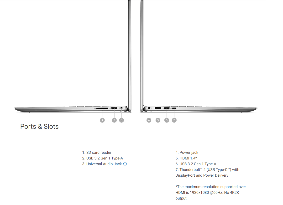 DELL Inspiron 16 5630/16" 16:10 2.5K(2560x1600) 300nits/i7-1360P/16GB