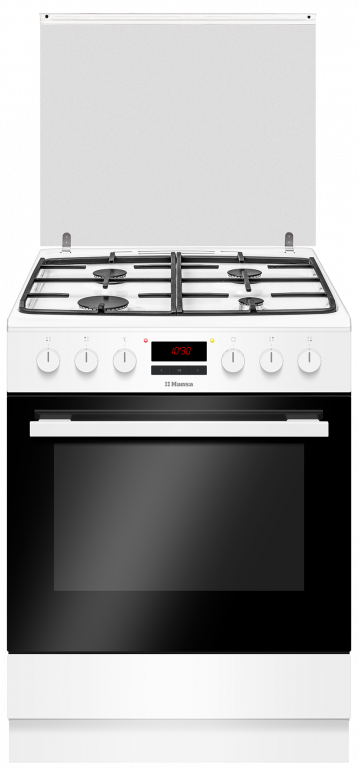 Oven-Hansa FCMW68229 85/60/60, Oven EL, White, Top 4 Gas