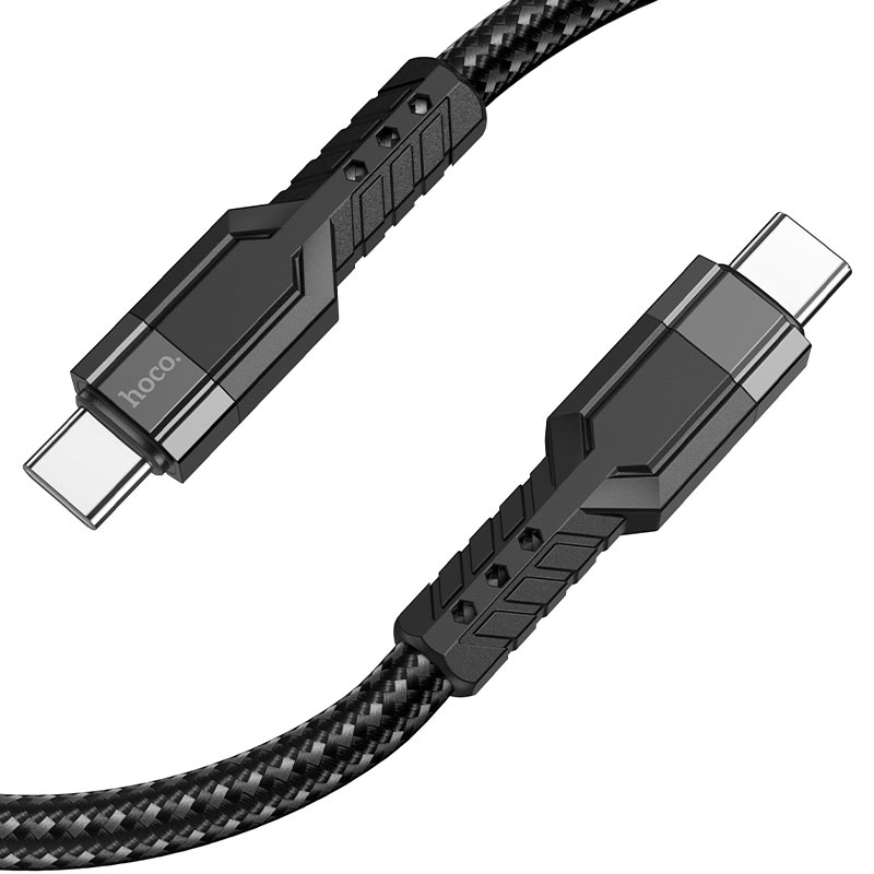 Type - C / HOCO U110 Type-C to Type-C 60W charging data cable Black