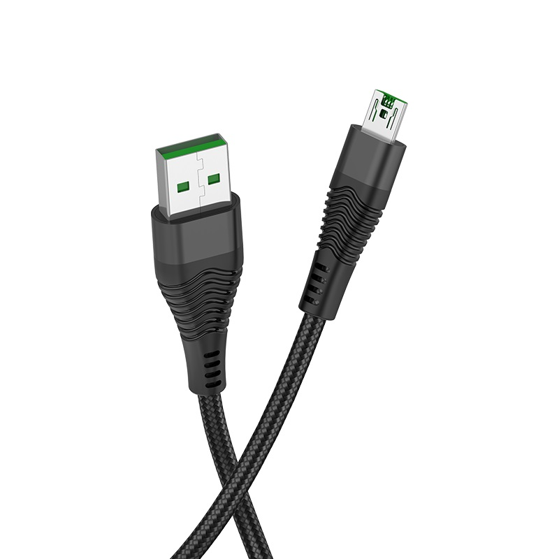 Micro / HOCO U53 4A Flash charging data cable for Micro Balck