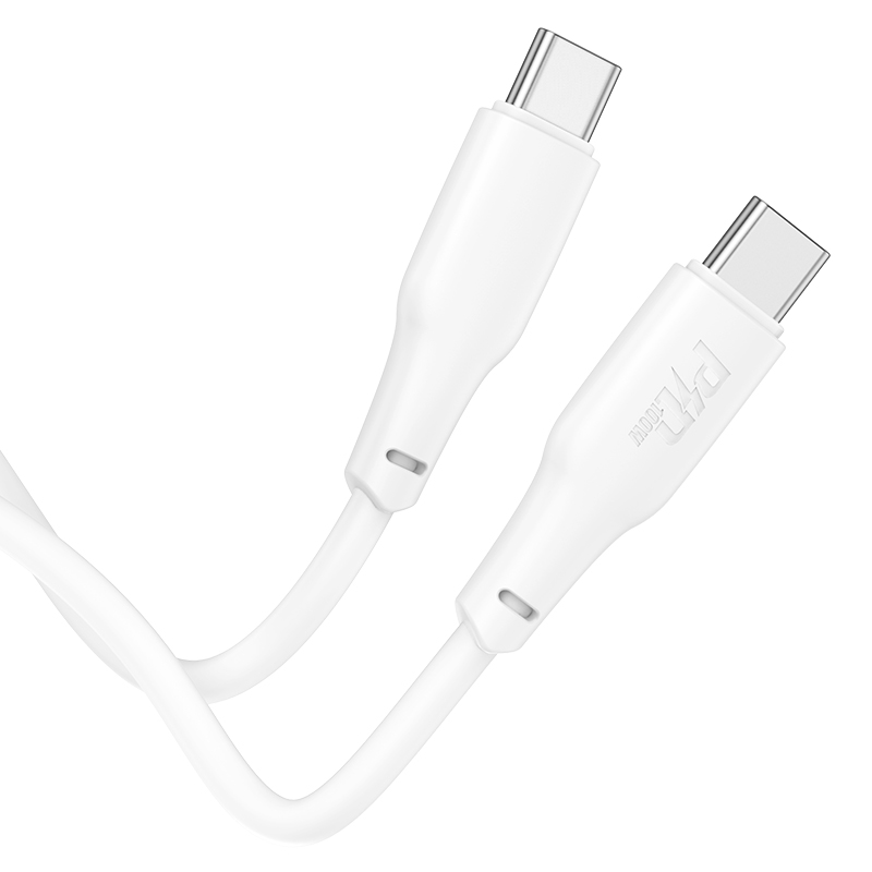 Type - C / HOCO X93 Force 60W charging data cable Type-C to Type-C(L=2M) White