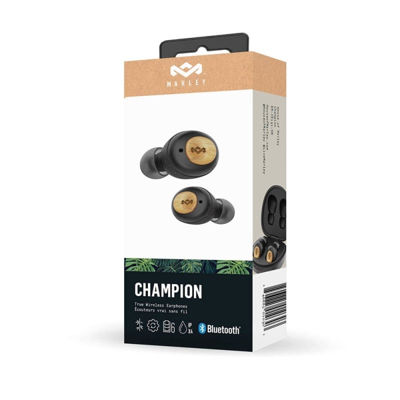 House Of Marley Champion True Wireless Earbuds Black (EM-JE131-SB)