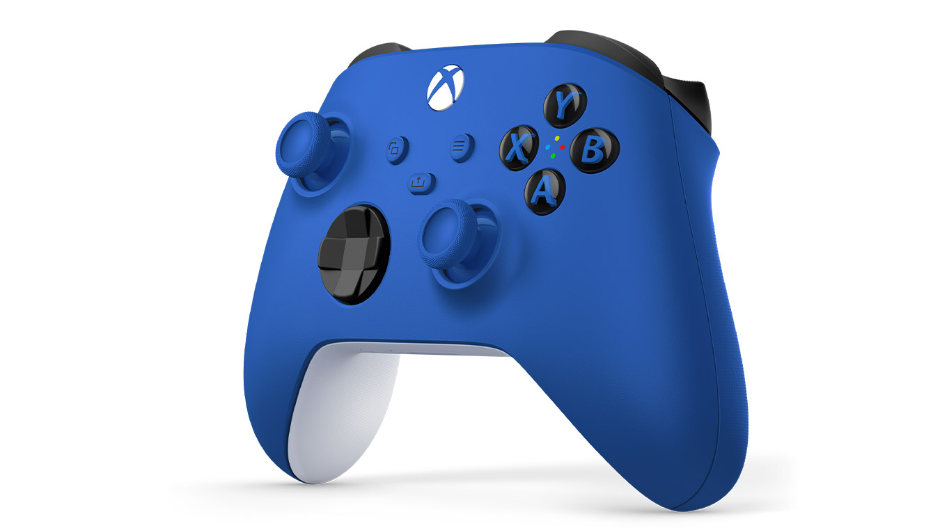 Microsoft Official Xbox Series X/S Wireless Controller - Shock Blue (889842654752) (Xbox Series X/S)