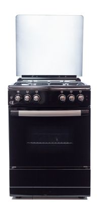 გაზქურა-Oz OM 6040 BL / OCourved60X60 Coocker, 4Gas, Oven-Combination