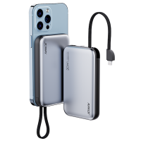 უსადენო დამტენი-PD20W Magnetic JP298 10 000mAh Silver