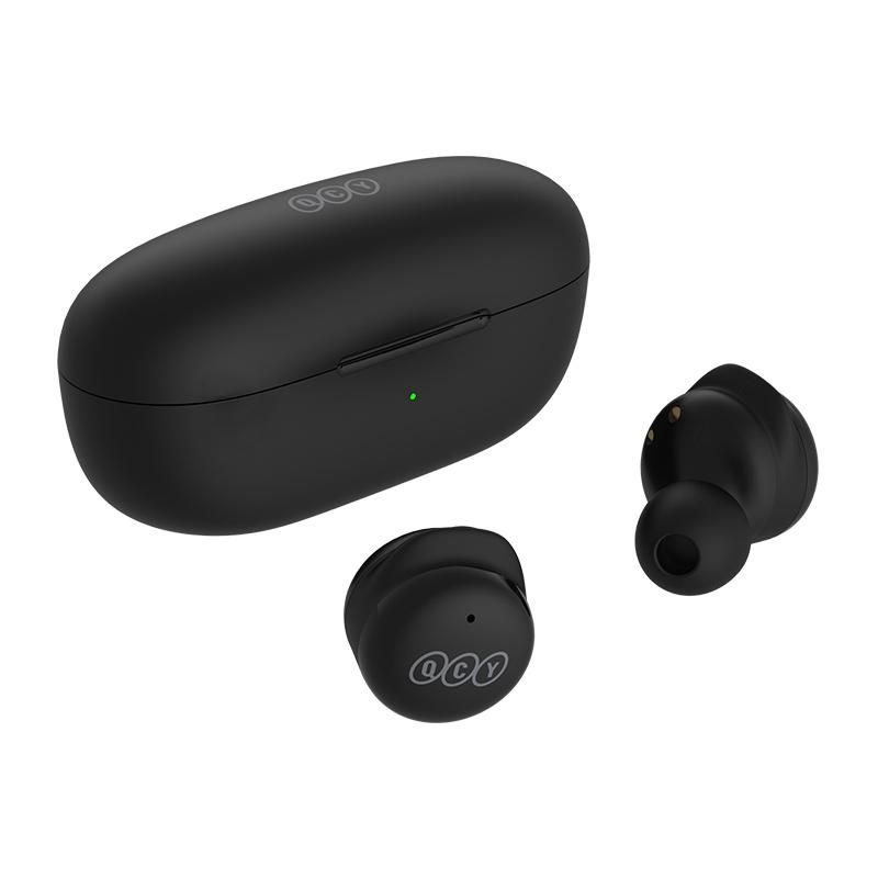 QCY T17 Wireless Earbuds with Charging Case Waterproof Stereo, Touch Control Black