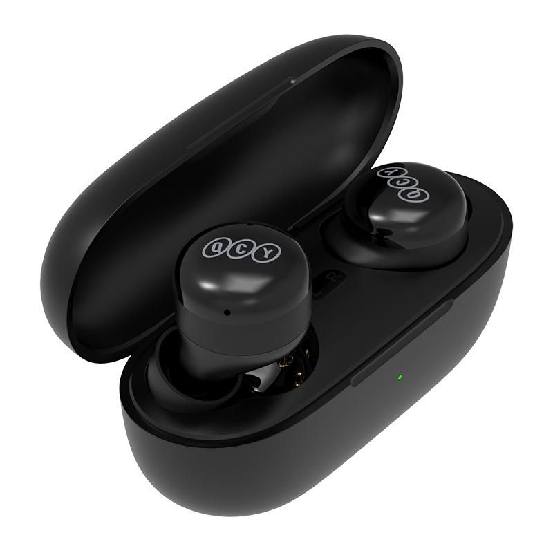 QCY T17 Wireless Earbuds with Charging Case Waterproof Stereo, Touch Control Black