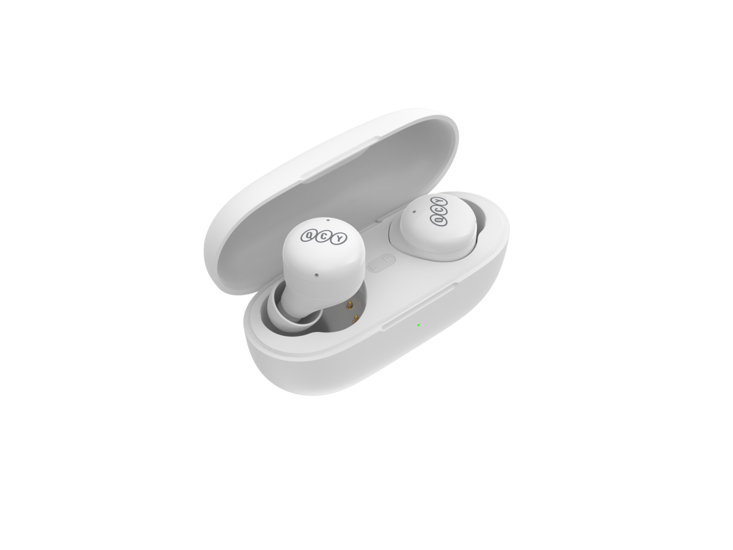 QCY T17 Wireless Earbuds with Charging Case Waterproof Stereo, Touch Control White