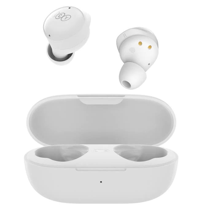 QCY T17 Wireless Earbuds with Charging Case Waterproof Stereo, Touch Control White