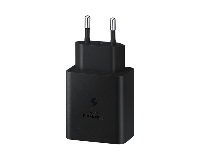 Type- C / Samsung 45W Compact Power Adapter (with C to C Cable) Black (EP-T4510XBEGRU)