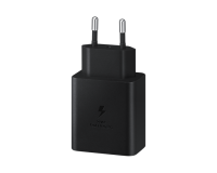 Type- C / Samsung 45W Compact Power Adapter (with C to C Cable) Black (EP-T4510XBEGRU)