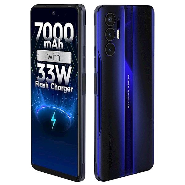 TECNO Smartphone POVA-3 (LF7n) 6/128Gb NFC 2SIM Electric Blue (10032190)