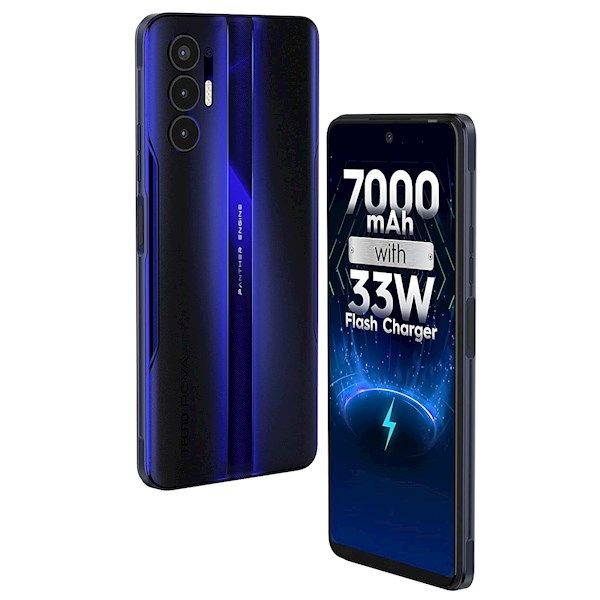 TECNO Smartphone POVA-3 (LF7n) 6/128Gb NFC 2SIM Electric Blue (10032190)